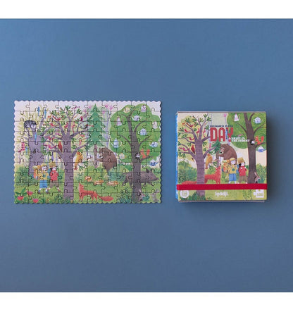 Pocket Night &amp; Day, 100-piece reversible puzzle