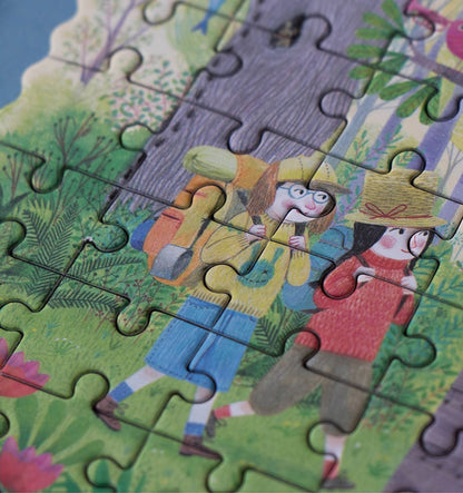 Pocket Night &amp; Day, 100-piece reversible puzzle