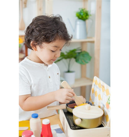 Kitchen utensils, wooden toy