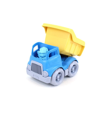 Small blue dump truck, eco-friendly toy