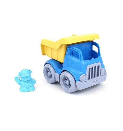 Small blue dump truck, eco-friendly toy