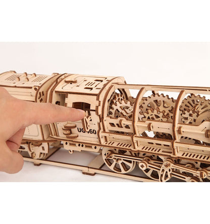 Steam locomotive 460, 3D wooden model