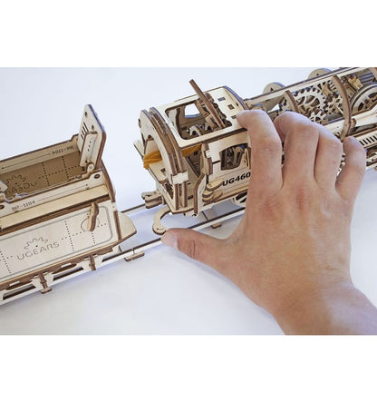 Steam locomotive 460, 3D wooden model