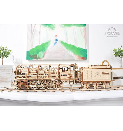 Steam locomotive 460, 3D wooden model