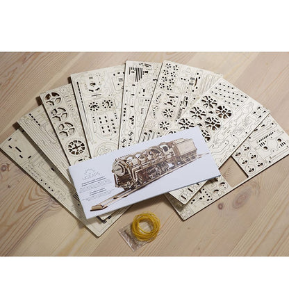 Steam locomotive 460, 3D wooden model