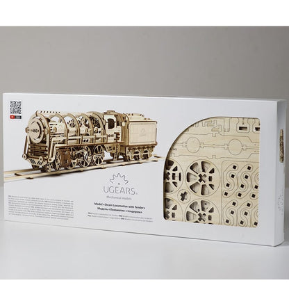 Steam locomotive 460, 3D wooden model