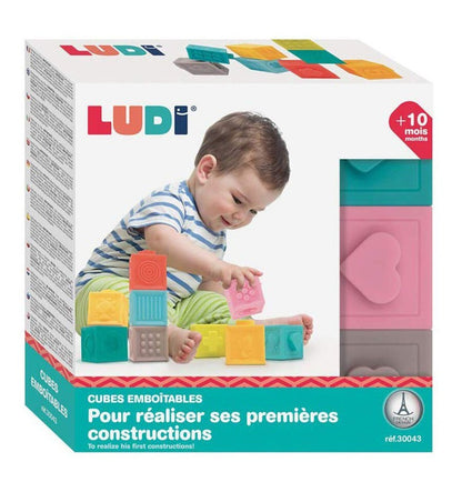 Conjunto de 9 cubos apilables y encajables