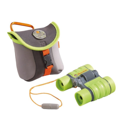 Binoculars with neoprene bag