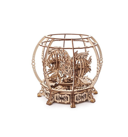 Aquário Mecânico, Kit 3D de Madeira