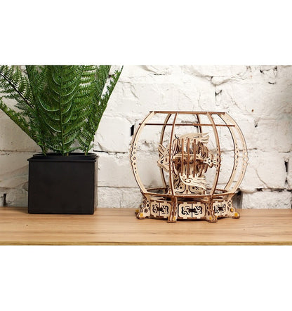 Aquário Mecânico, Kit 3D de Madeira