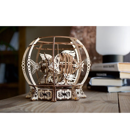 Aquário Mecânico, Kit 3D de Madeira