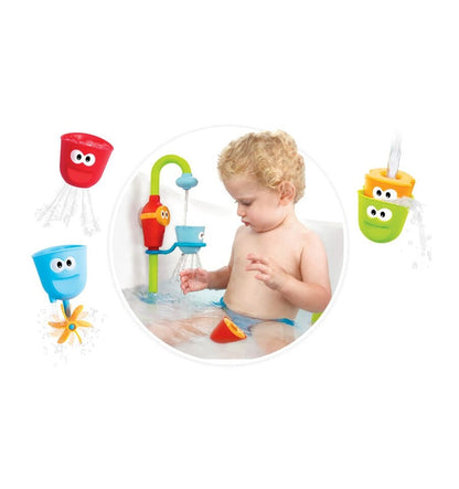 Grifo y vasitos divertidos, juguete de baño