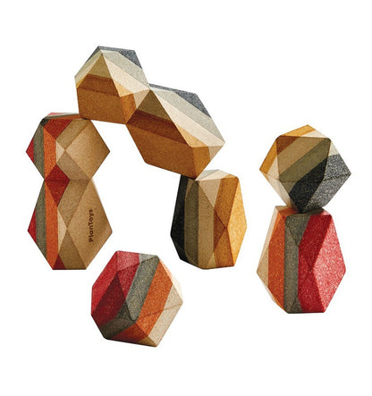 GEO Stacking Rocks, Brinquedo de Madeira