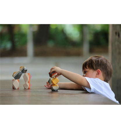 GEO Stacking Rocks, Brinquedo de Madeira