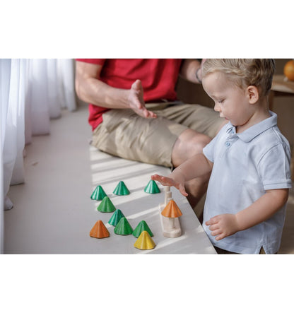 Sort and count trees, wooden toy