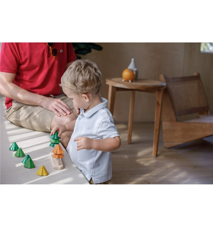 Sort and count trees, wooden toy
