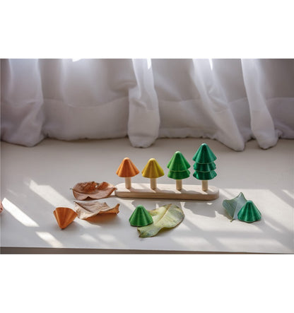 Sort and count trees, wooden toy