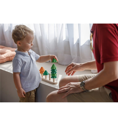 Sort and count trees, wooden toy