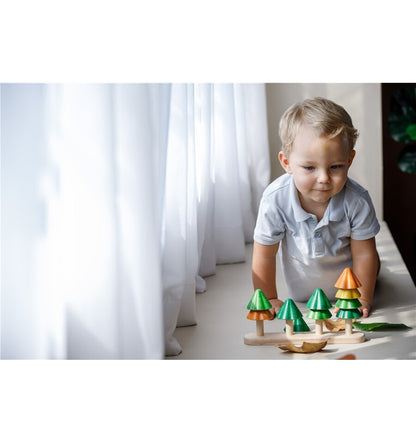 Sort and count trees, wooden toy
