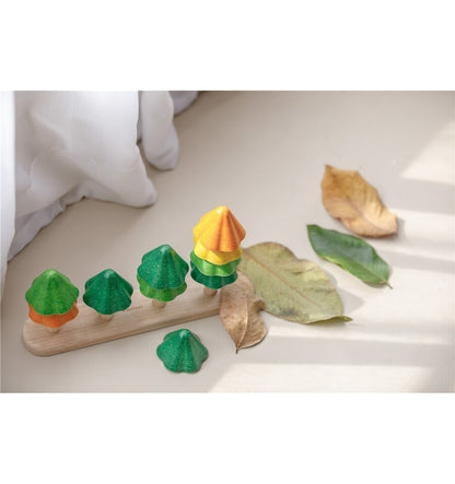 Sort and count trees, wooden toy