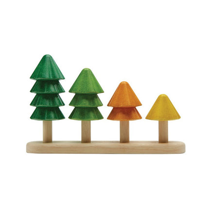 Sort and count trees, wooden toy