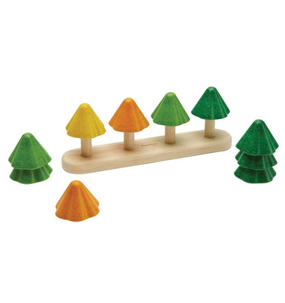 Sort and count trees, wooden toy
