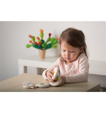 Ovelha empilhável, brinquedo de madeira