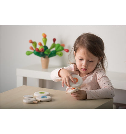 Ovelha empilhável, brinquedo de madeira