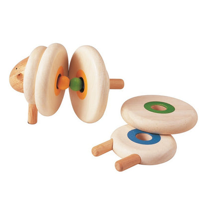 Ovelha empilhável, brinquedo de madeira