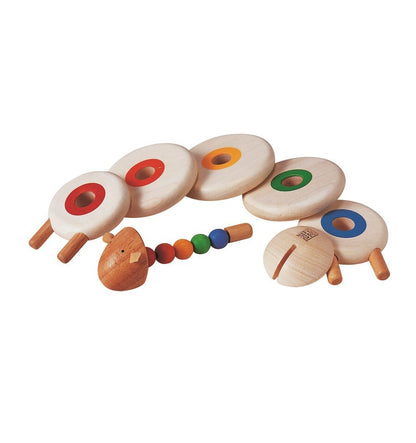 Ovelha empilhável, brinquedo de madeira