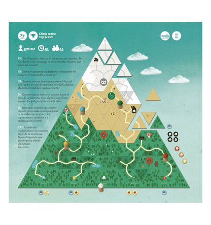 Climb the mountain, strategy game