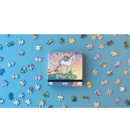 Pocket My Unicorn, 100-piece glitter puzzle