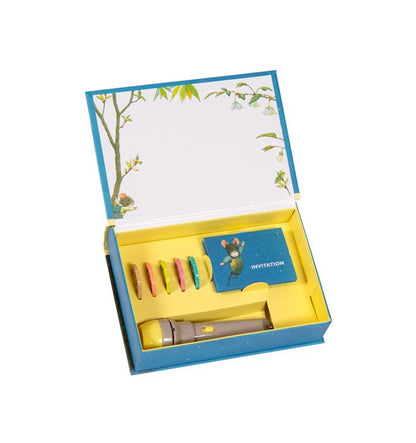 Cofre-Libro linterna proyector de historias, 14 ratones