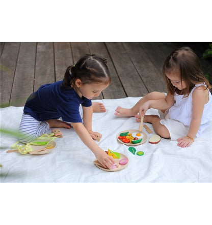 Menú desayuno, juguete de madera