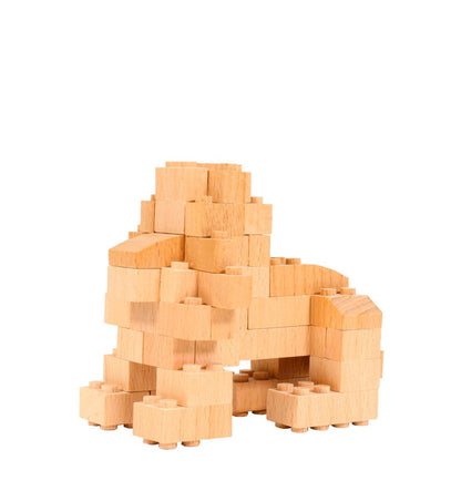 Safari 4 en 1, juguete de construcción de madera