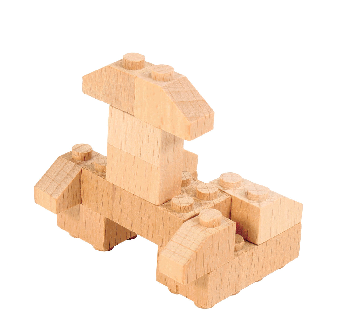 Espaço 5 em 1, brinquedo de construção de madeira