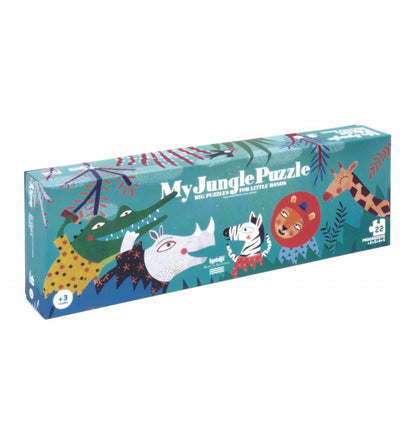 Meu quebra-cabeça da selva, quebra-cabeça progressivo de 2 a 8 peças