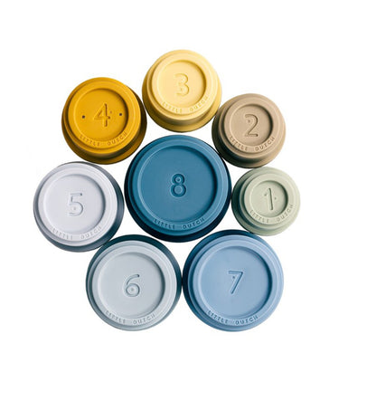 Cubos apilables Azules