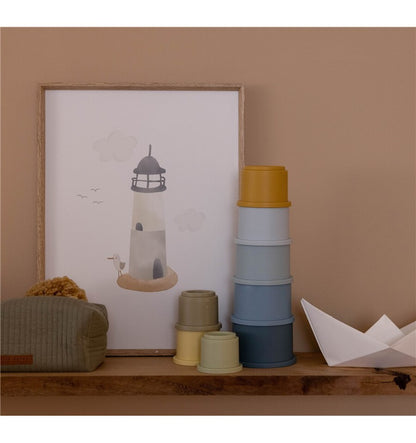 Cubos apilables Azules