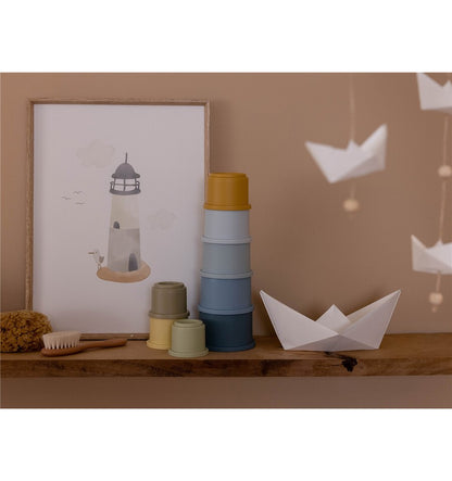 Cubos apilables Azules