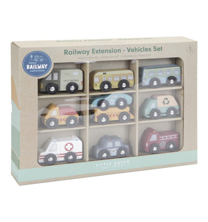 9 vehículos de madera