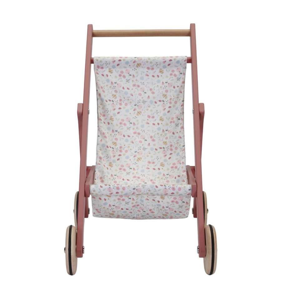 Cochecito de muñecas de madera