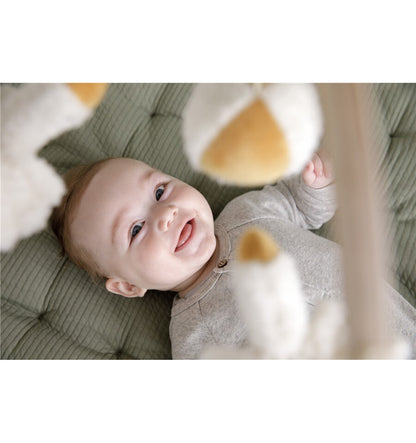 Oca móbile musical de madeira