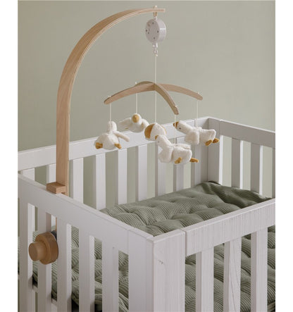 Oca móbile musical de madeira