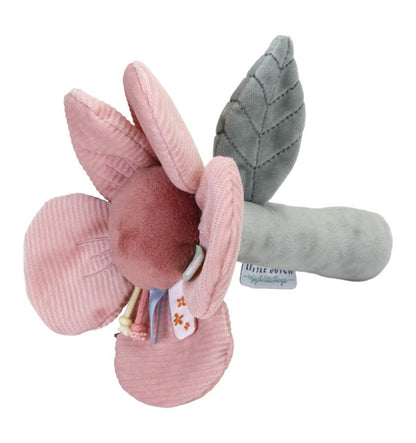 Chocalho de flores e borboletas