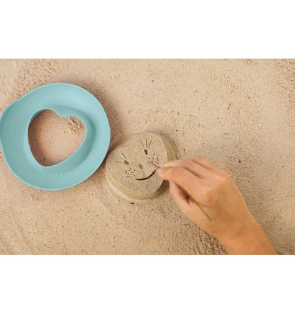 Corazón Amarillo, moldes mágicos, juguete de playa