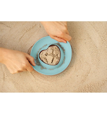 Corazón Amarillo, moldes mágicos, juguete de playa