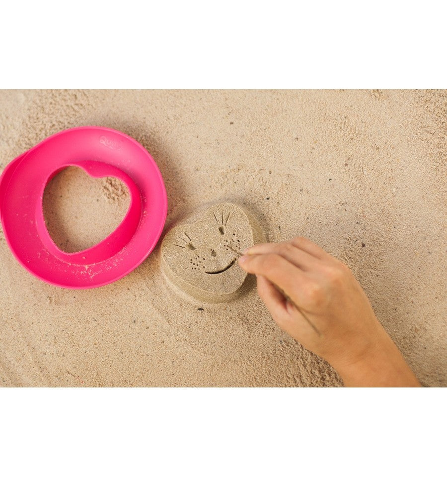 Corazón Amarillo, moldes mágicos, juguete de playa