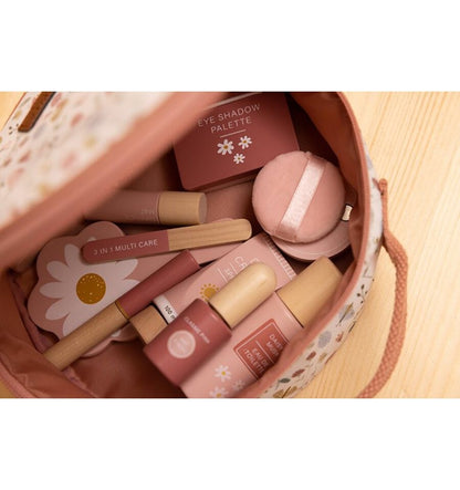 Estojo de maquiagem de madeira