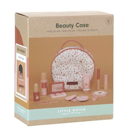 Estojo de maquiagem de madeira